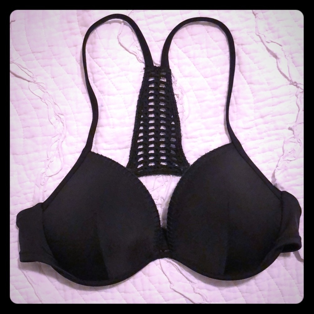 Black bikini top - lightly padded